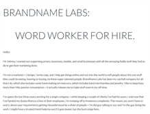 Tablet Screenshot of brandnamelabs.com